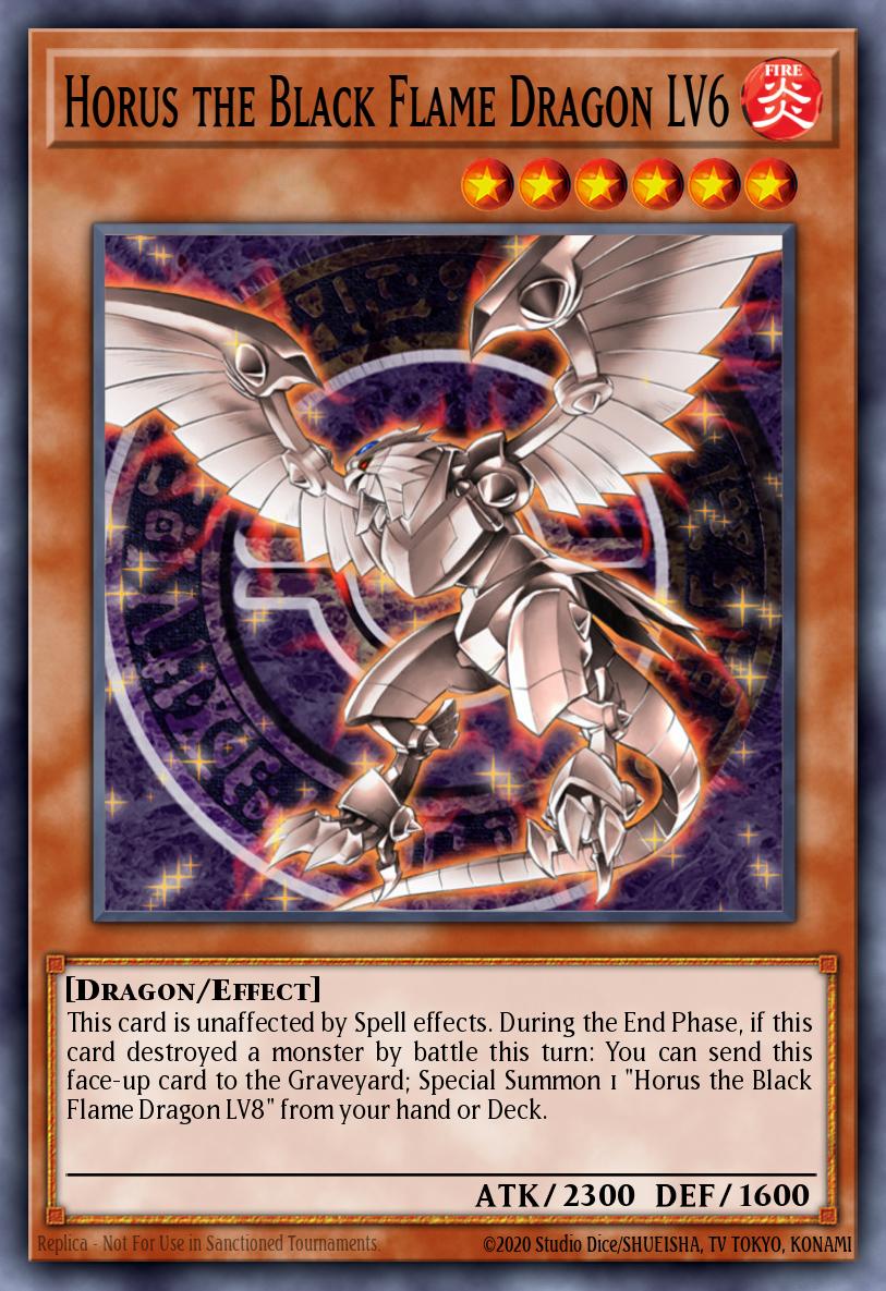 ホルスの黒炎竜 LV6 SOD-007 レリーフ(Horus the Black Flame Dragon LV6)