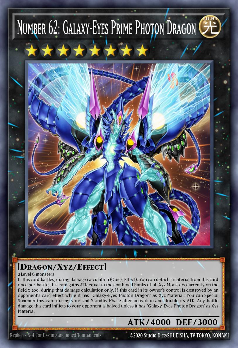 No.62 銀河眼の光子竜皇 PRIO-040 レリーフ(Number 62 Galaxy Eyes Prime Photon Dragon)
