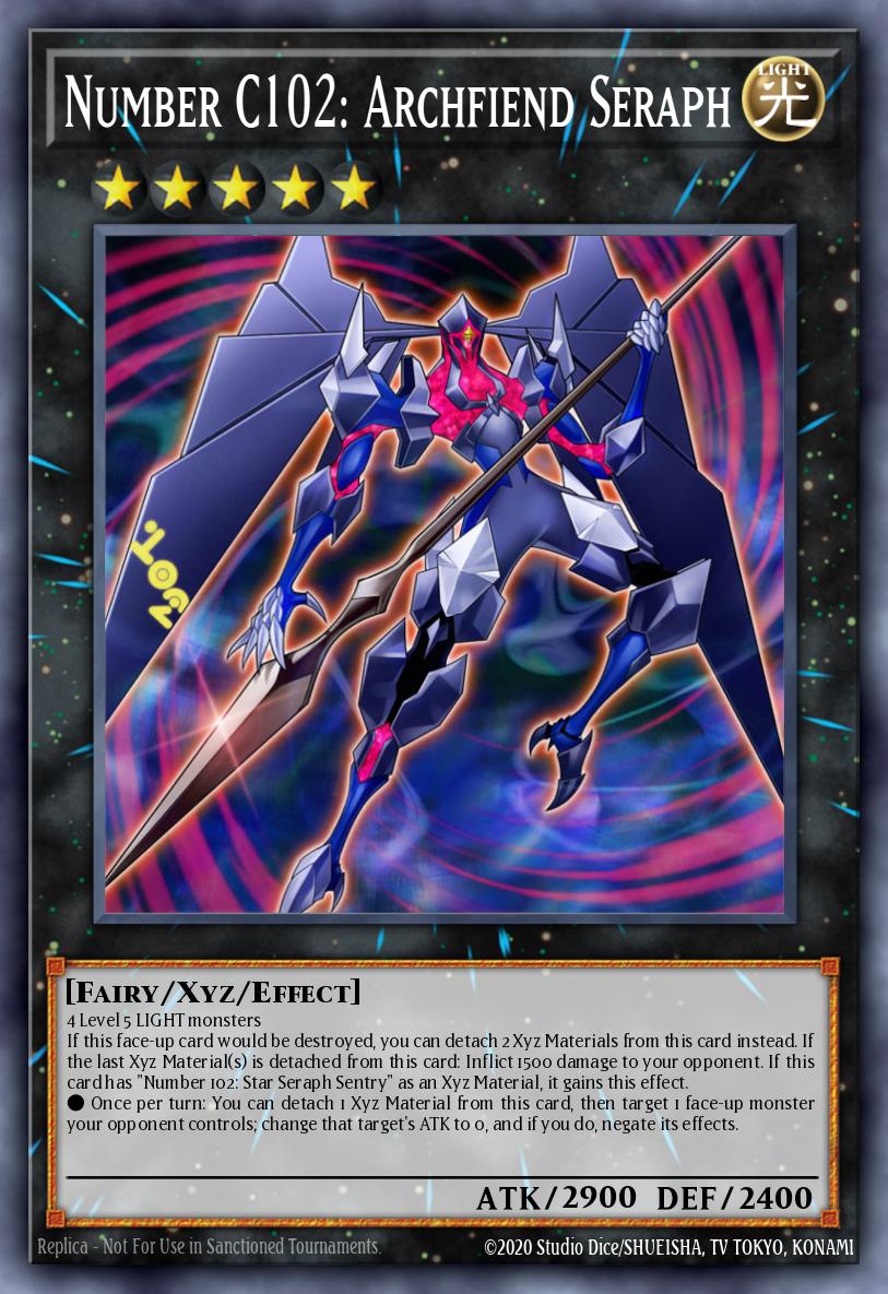 CNo.102 光堕天使ノーブル・デーモン PRIO-044 レリーフ(Number C102 Archfiend Seraph)