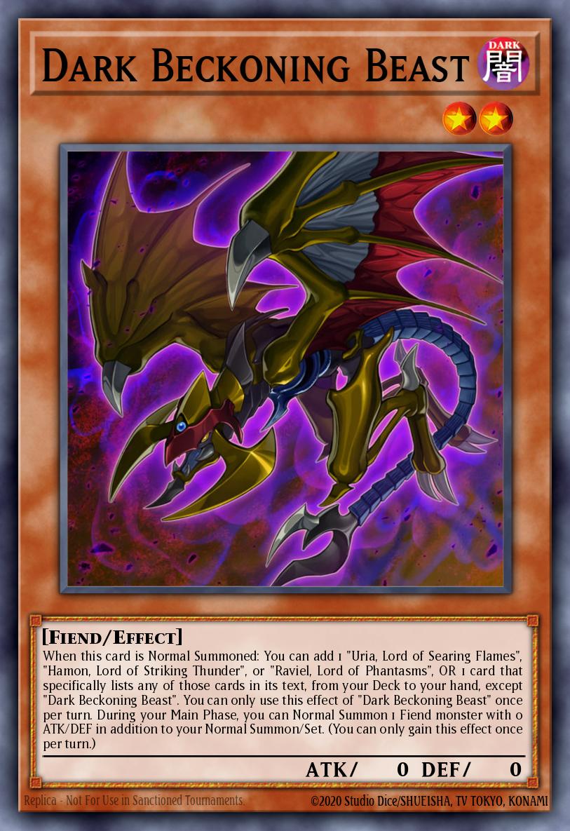Dark Beckoning Beast RA03-027 レリーフ