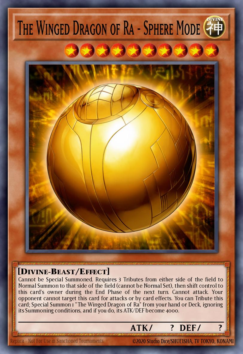 The Winged Dragon of Ra Sphere Mode RA01-007 レリーフ