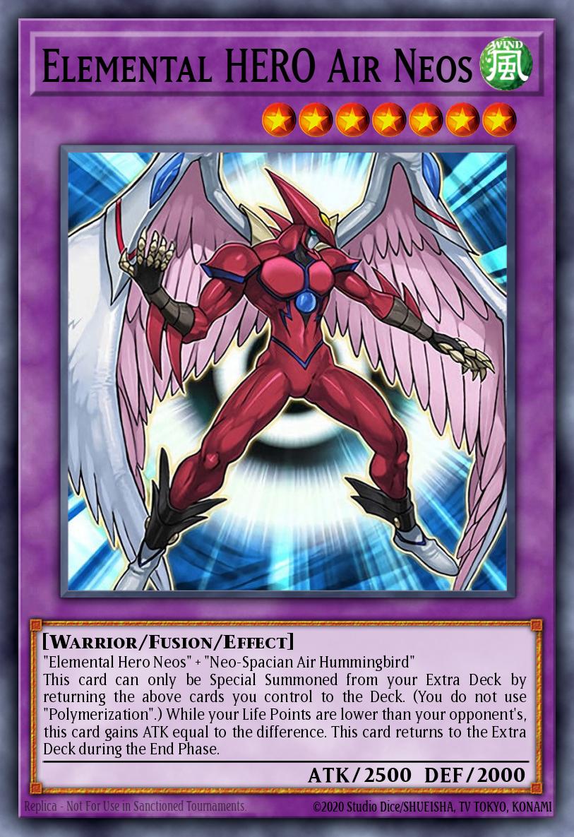 E・HERO エアー・ネオス STON-034 レリーフ（Elemental HERO Air Neos）