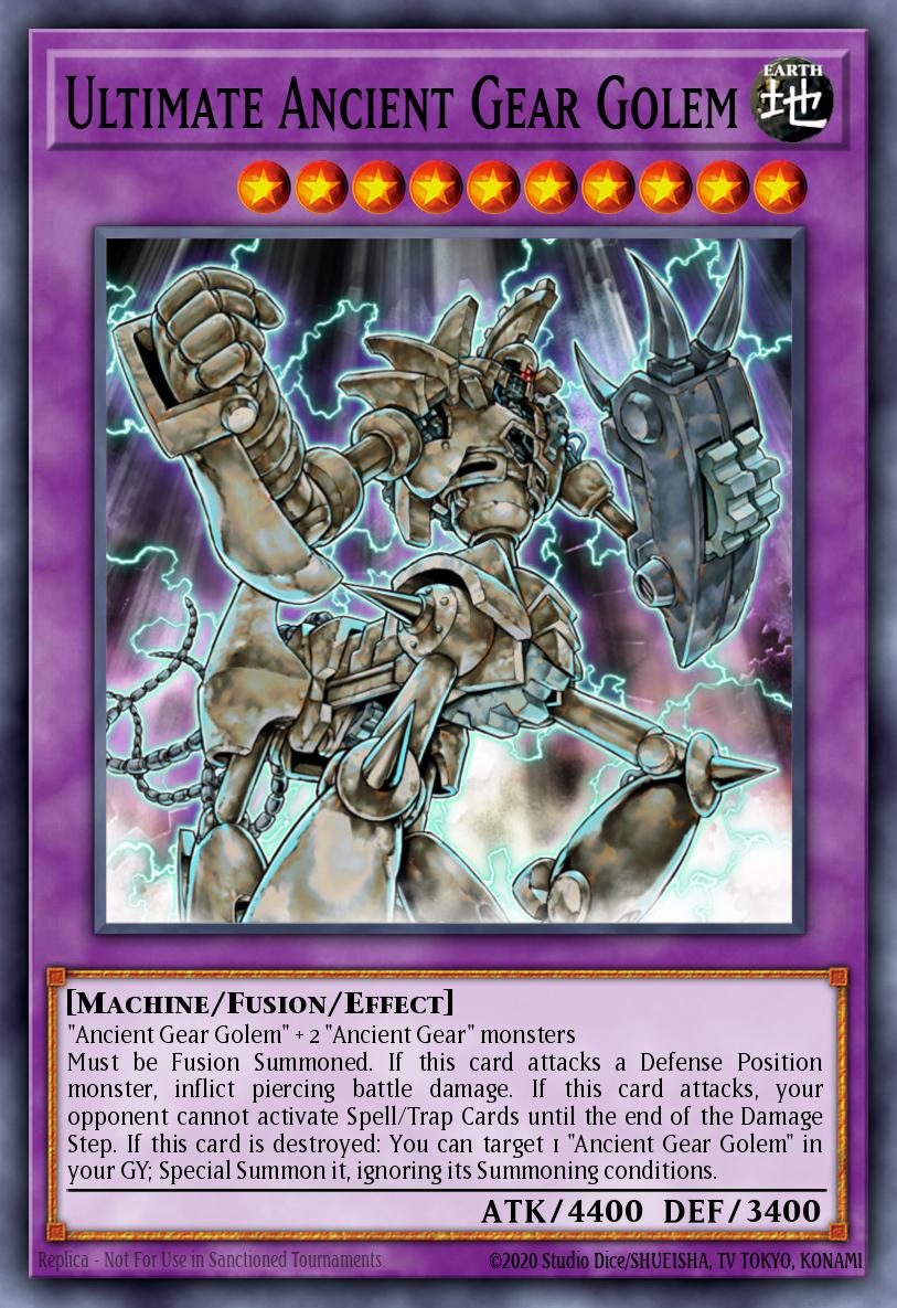 古代の機械究極巨人 LODT-043 レリーフ（Ultimate Ancient Gear Golem）