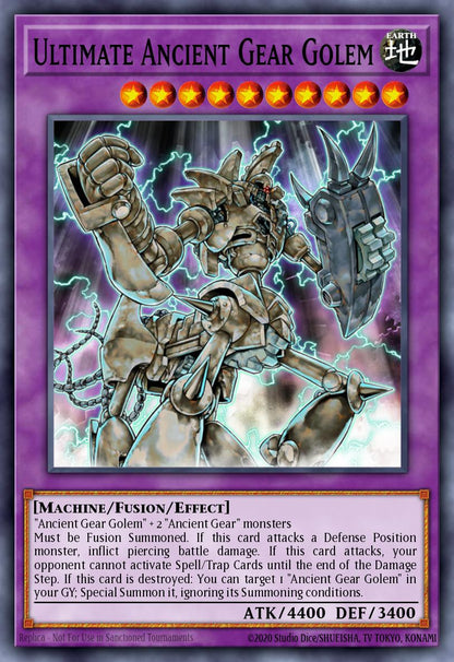 古代の機械究極巨人 LODT-043 レリーフ（Ultimate Ancient Gear Golem）