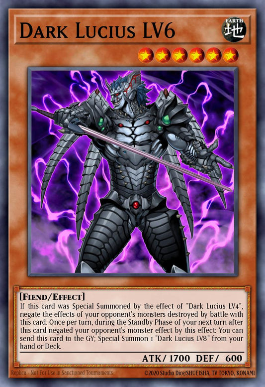 漆黒の魔王 LV6 CDIP-010 レリーフ（Dark Lucius LV6）