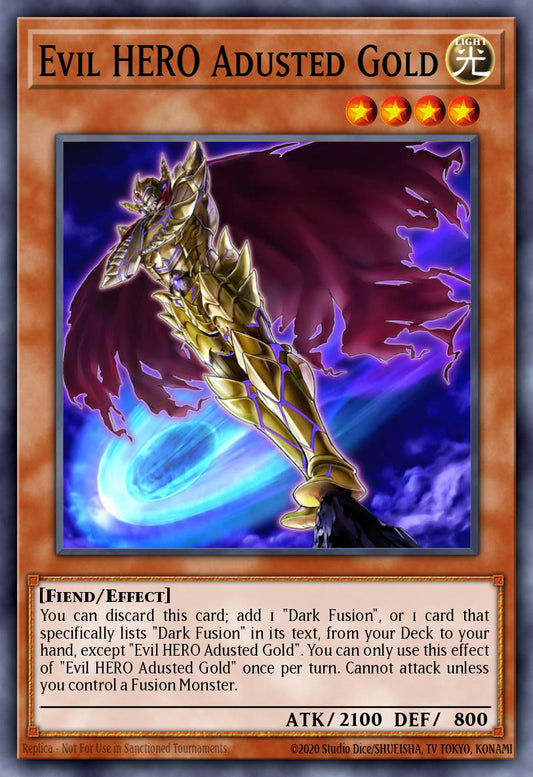 Evil HERO Adusted Gold RA04-029 レリーフ