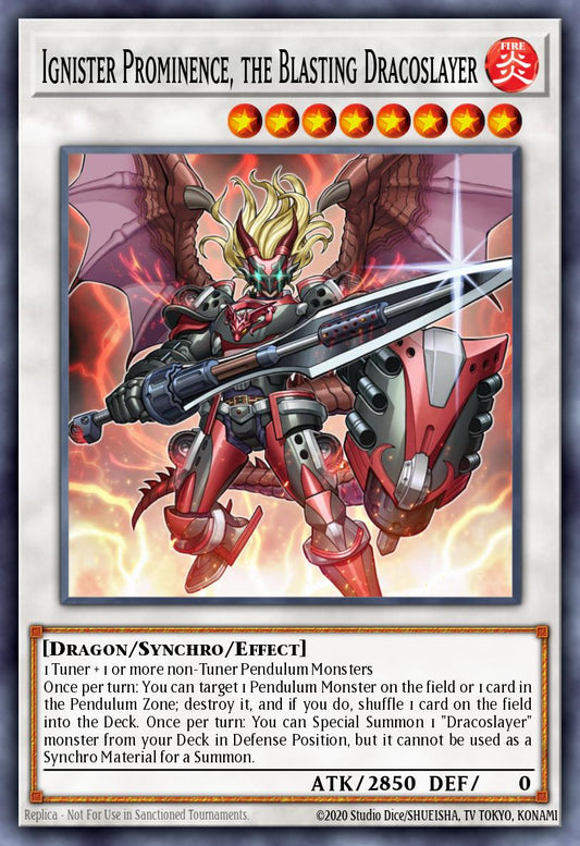爆竜剣士イグニスターP CORE-050 レリーフ（Ignister Prominence the Blasting Dracoslayer）