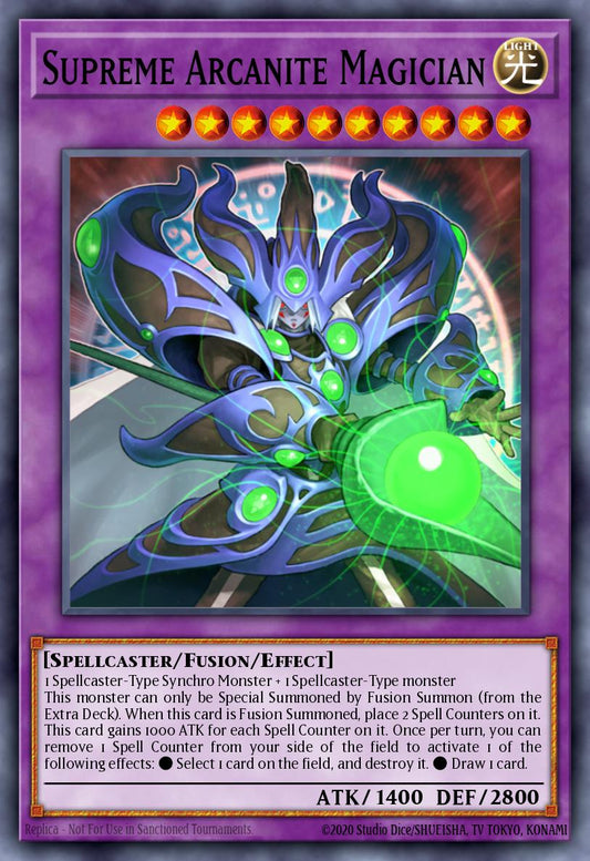 覇魔導士アーカナイト・マジシャン STBL-038 レリーフ（Supreme Arcanite Magician）