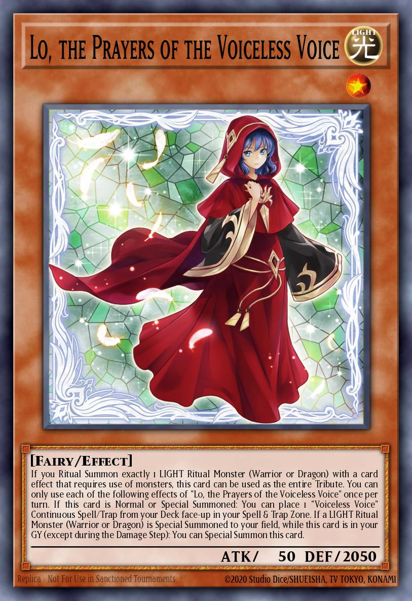 Lo the Prayers of the Voiceless Voice OP26-002 レリーフ