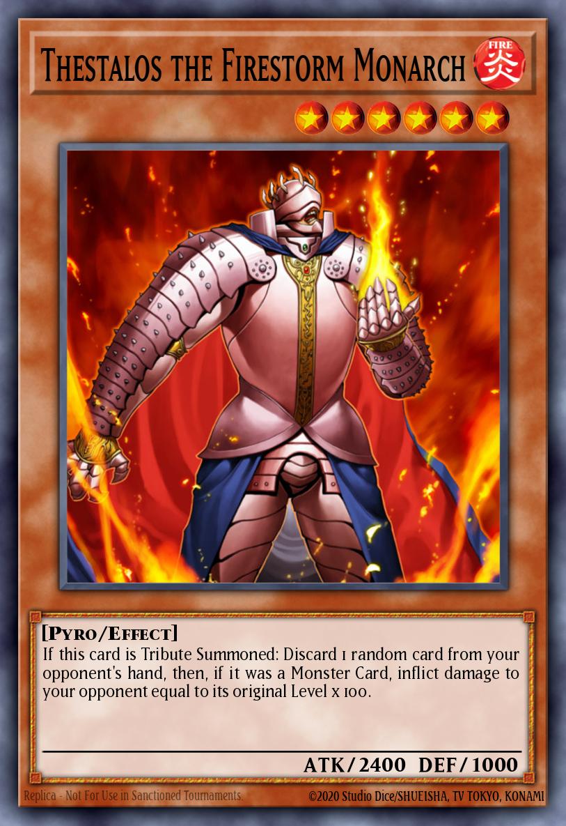 炎帝テスタロス RDS-021 レリーフ（Thestalos the Firestorm Monarch）