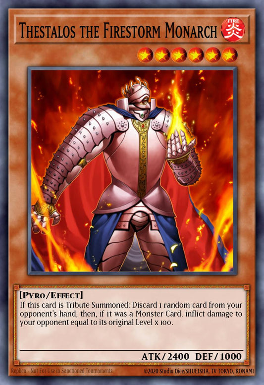 炎帝テスタロス RDS-021 レリーフ（Thestalos the Firestorm Monarch）