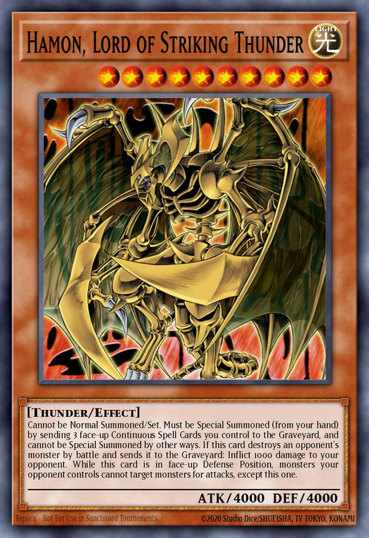 降雷皇ハモン SOI-002 レリーフ（Hamon Lord of Striking Thunder）