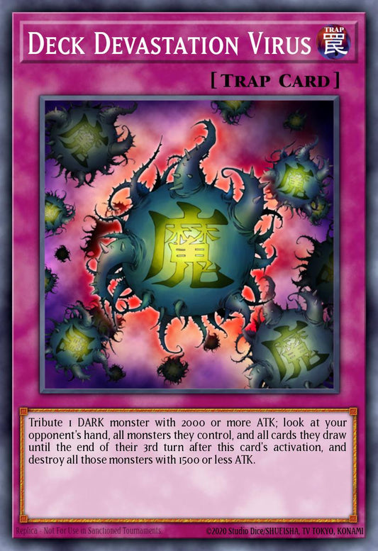 魔のデッキ破壊ウイルス FET-058 レリーフ（Deck Devastation Virus）