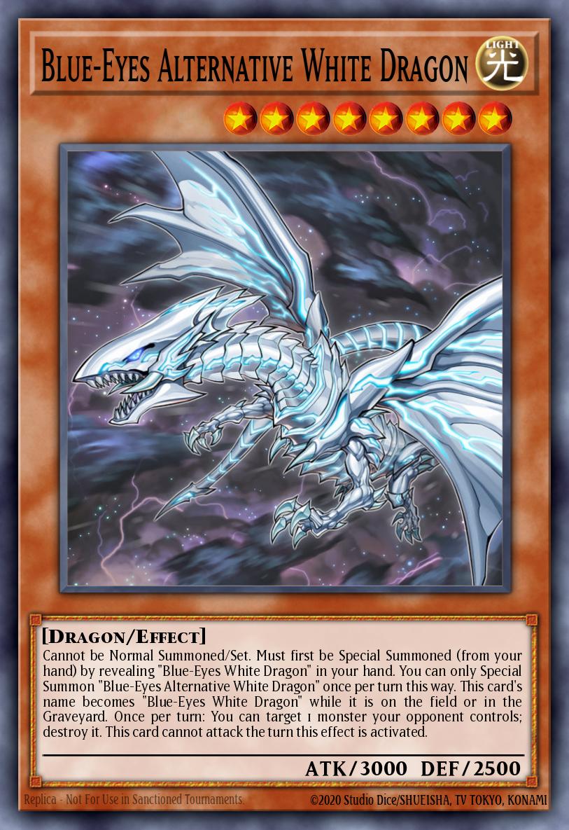 Blue Eyes Alternative White Dragon RA02-010 レリーフ