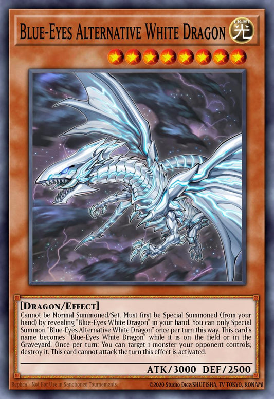 Blue Eyes Alternative White Dragon RA02-010 レリーフ