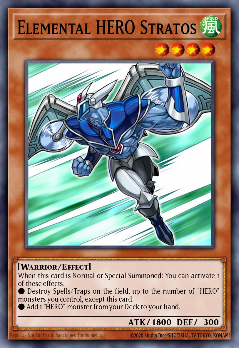 Elemental HERO Stratos OP09-001 レリーフ