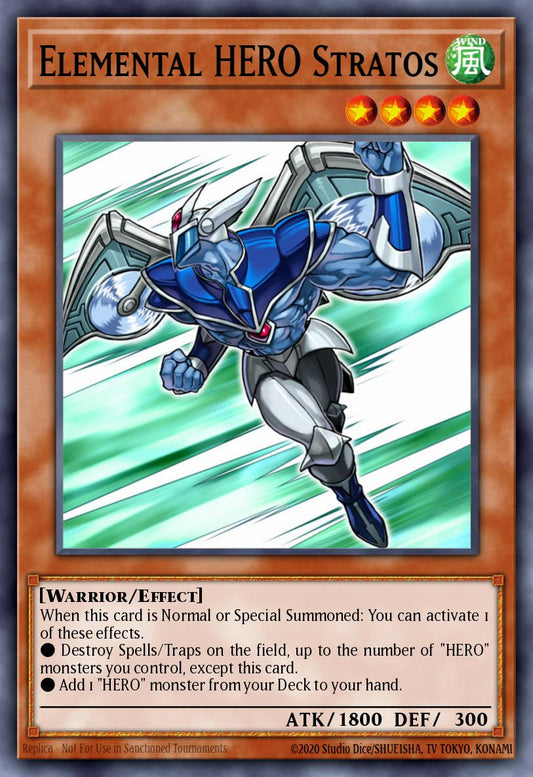 Elemental HERO Stratos OP09-001 レリーフ