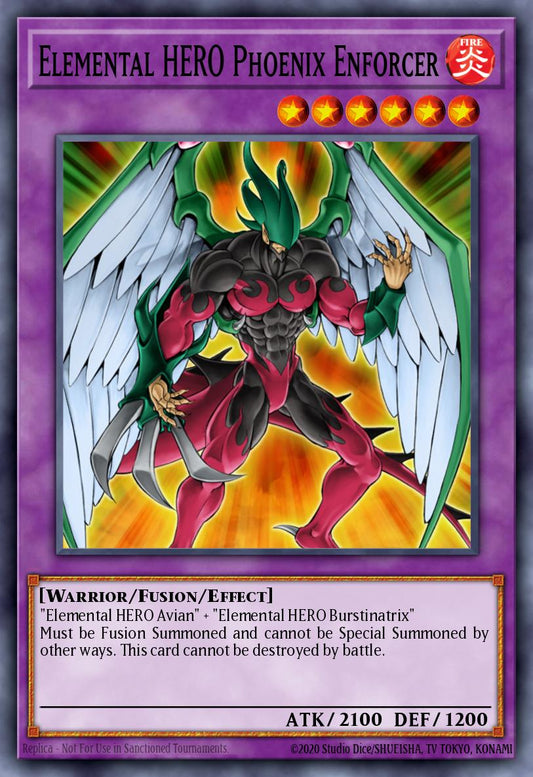 E・HERO フェニックスガイ EOJ-032 レリーフ（Elemental HERO Phoenix Enforcer）