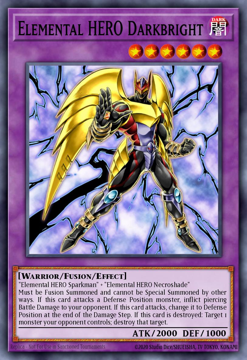 E・HERO ダーク・ブライトマン TAEV-042 レリーフ（Elemental HERO Darkbright）
