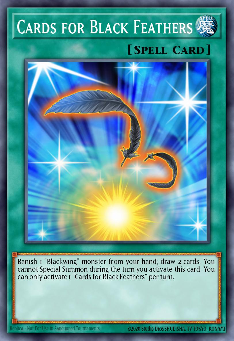 黒羽の宝札 TSHD-046 レリーフ（Cards for Black Feathers）