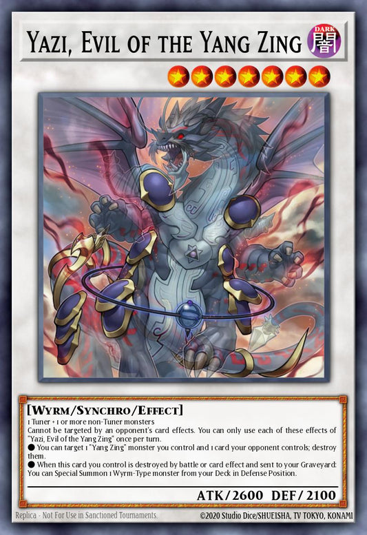 邪竜星-ガイザー NECH-051 レリーフ（Yazi Evil of the Yang Zing）