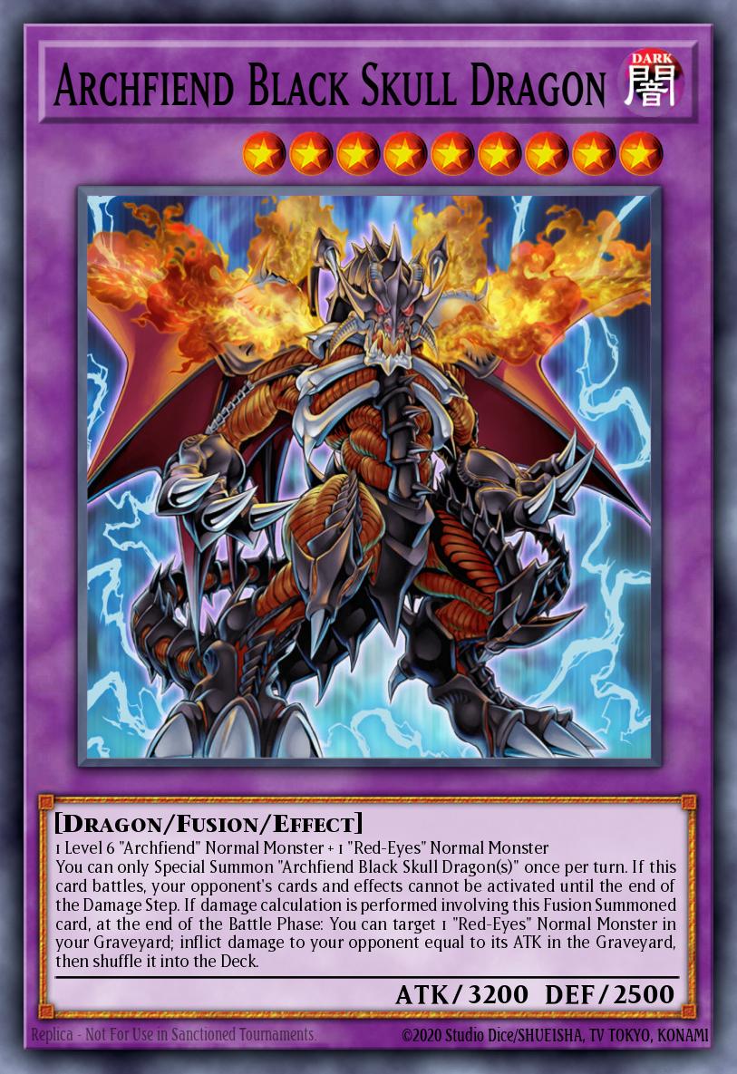 悪魔竜ブラック・デーモンズ・ドラゴン CORE-048 レリーフ（Archfiend Black Skull Dragon）