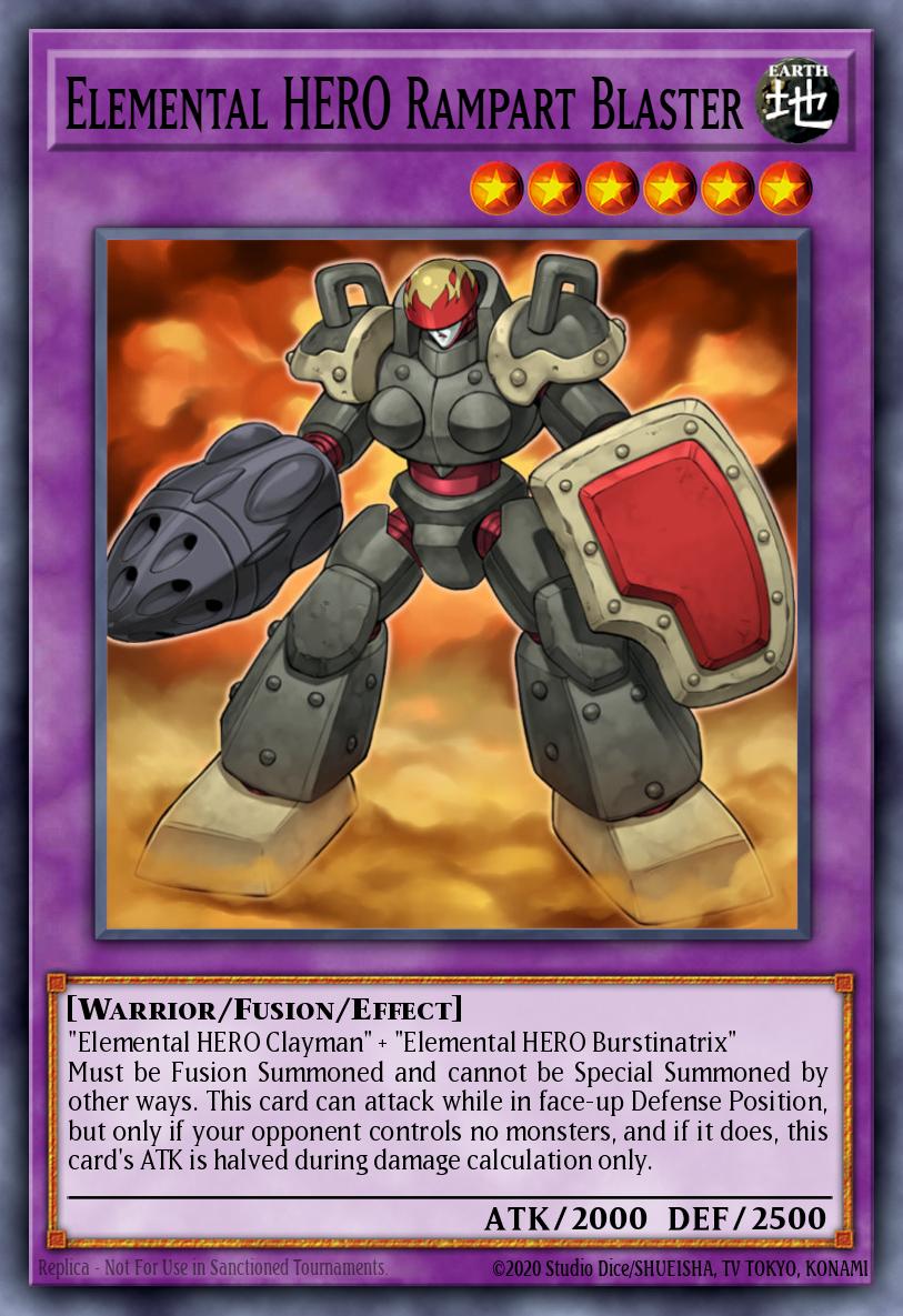 E・HERO ランパートガンナー EEN-033 レリーフ（Elemental HERO Rampart Blaster）