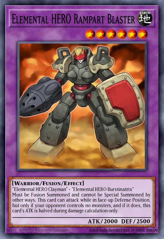 E・HERO ランパートガンナー EEN-033 レリーフ（Elemental HERO Rampart Blaster）