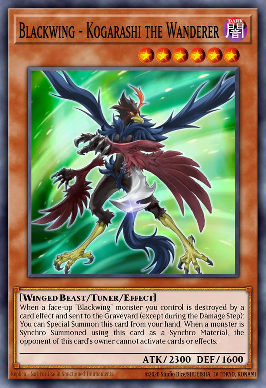 BF-流離いのコガラシ EXVC-009 レリーフ（Blackwing Kogarashi the Wanderer）