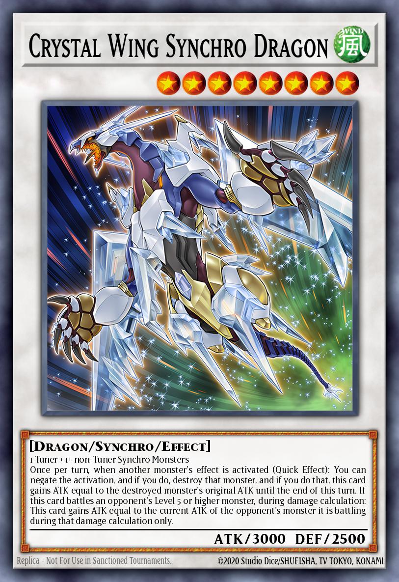 Crystal Wing Synchro Dragon RA02-029 レリーフ