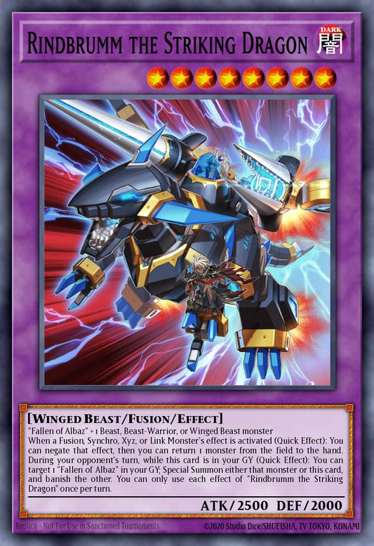Rindbrumm the Striking Dragon RA02-025 レリーフ