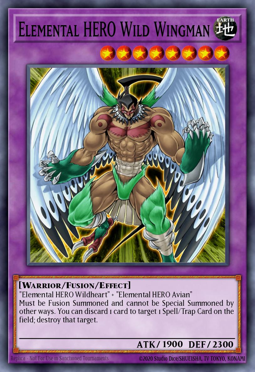 E・HERO ワイルド・ウィングマン EOJ-035 レリーフ（Elemental HERO Wild Wingman）