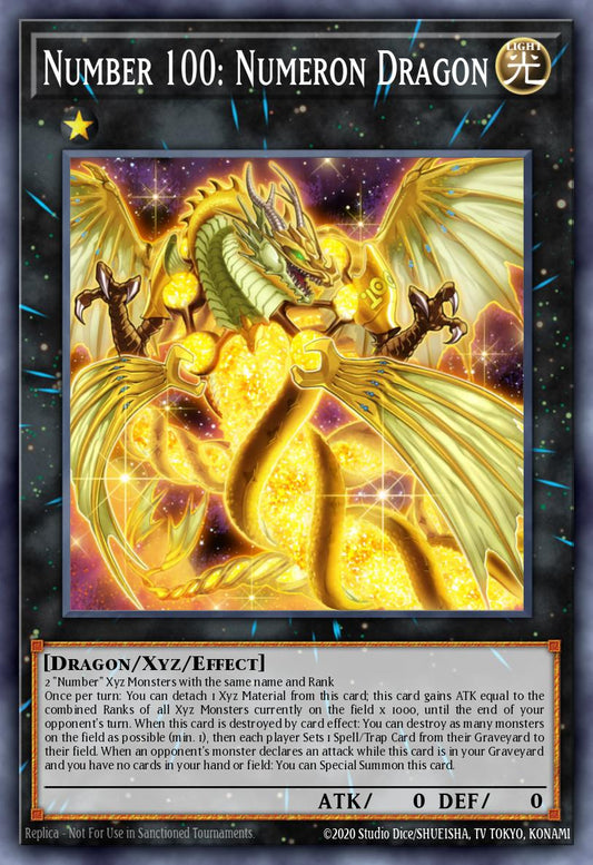 Number 100 Numeron Dragon RA01-039 レリーフ