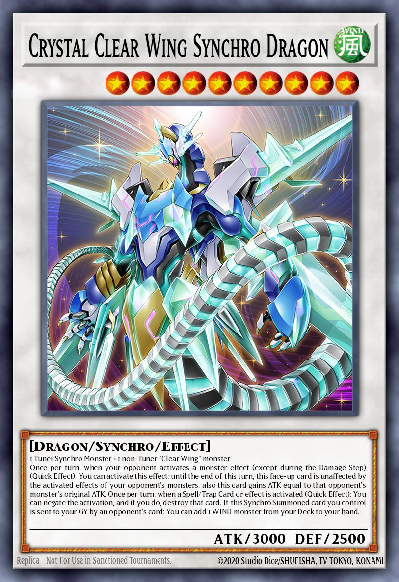 Crystal Clear Wing Synchro Dragon RA04-059 レリーフ