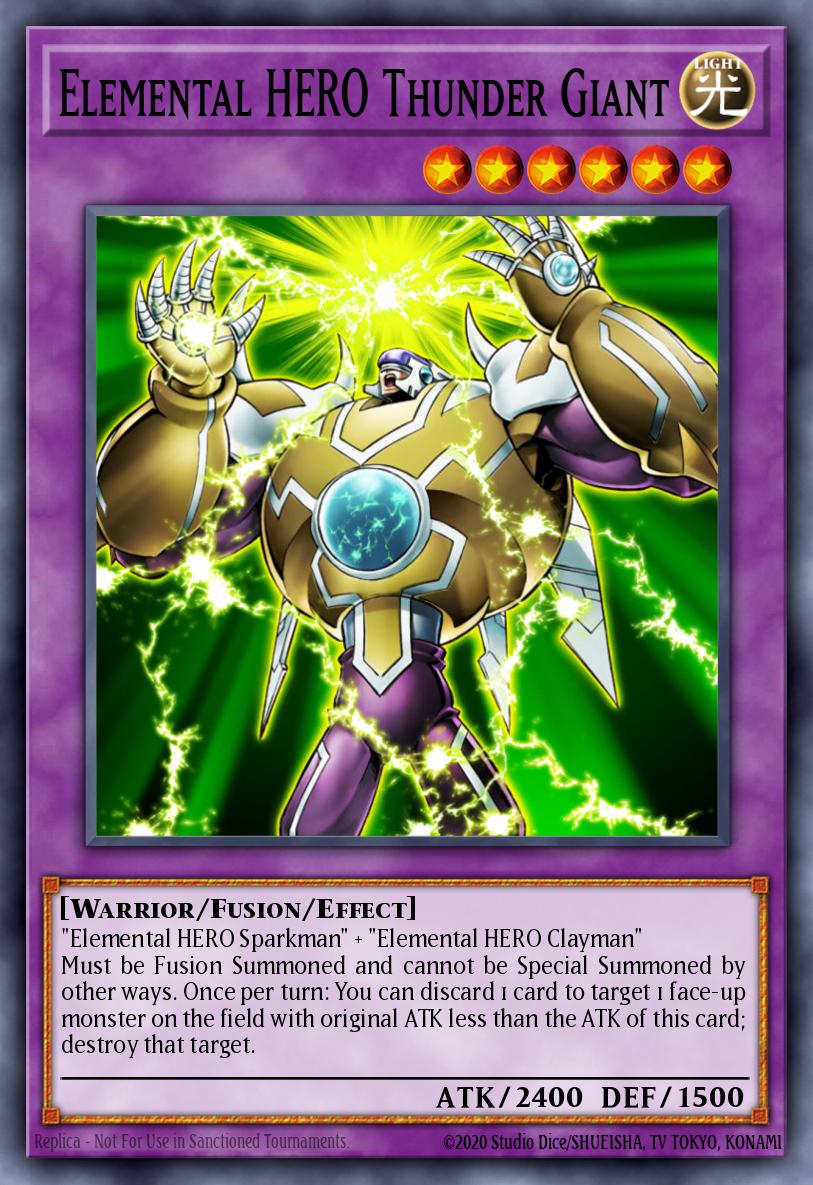 E・HERO サンダー・ジャイアント TLM-036 レリーフ（Elemental HERO Thunder Giant）