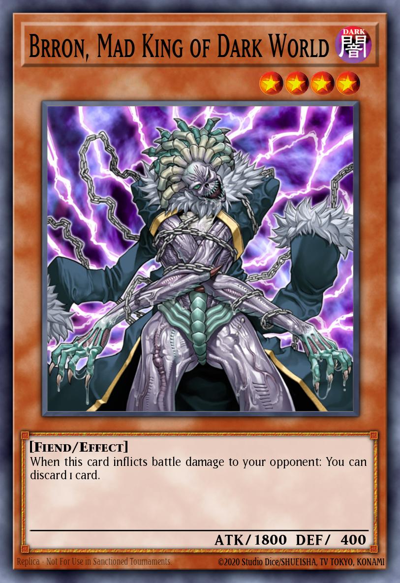 暗黒界の狂王 ブロン EEN-022 レリーフ（Brron Mad King of Dark World）