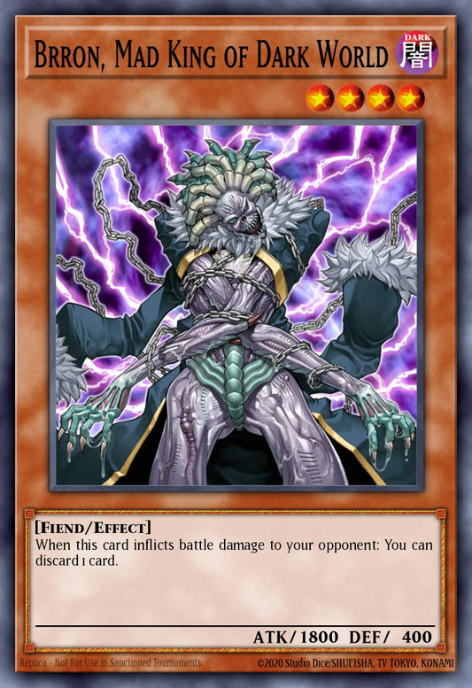暗黒界の狂王 ブロン EEN-022 レリーフ（Brron Mad King of Dark World）