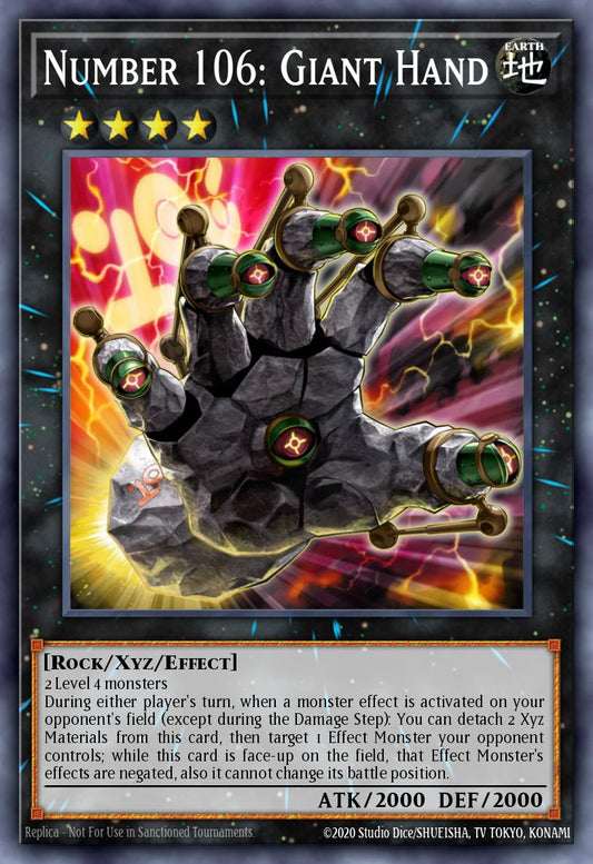 Number 106 Giant Hand RA04-066 レリーフ