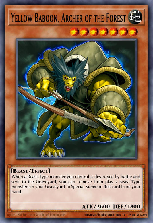 Yellow Baboon Archer of the Forest SOVR-084 レリーフ