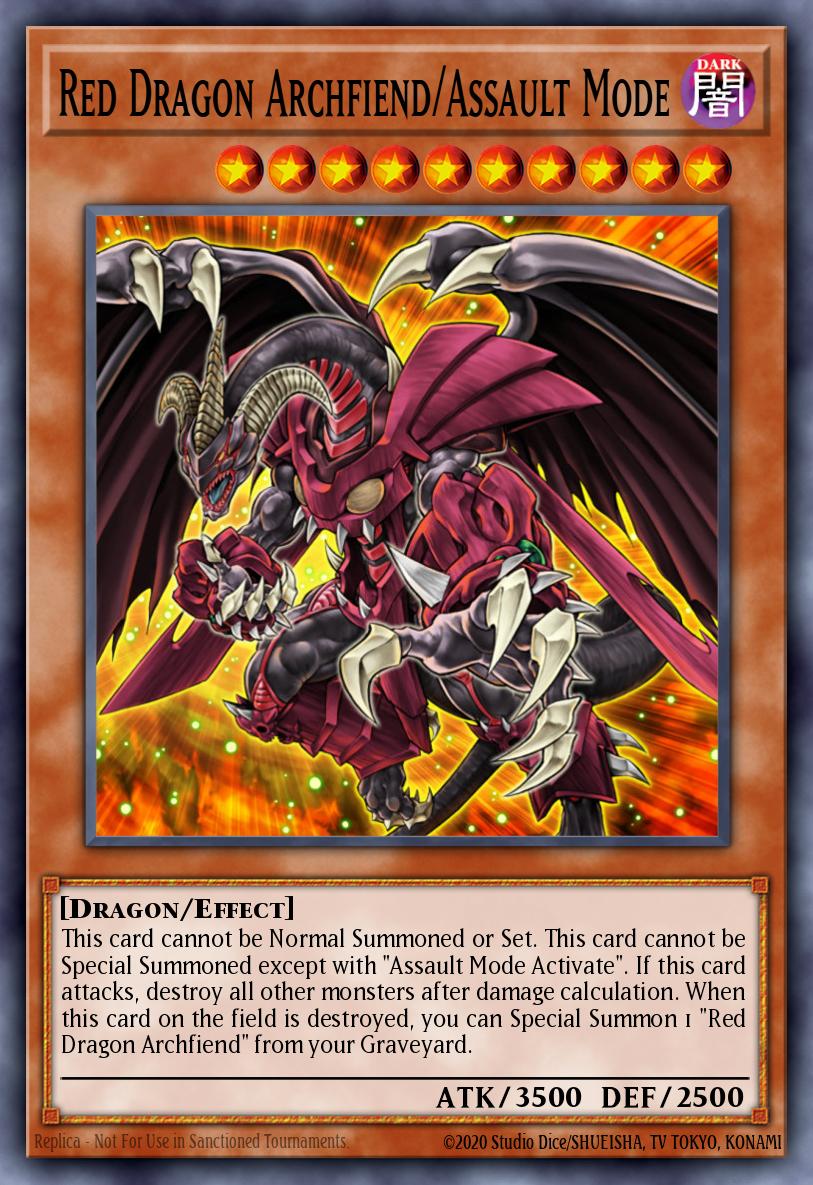 レッド・デーモンズ・ドラゴン/バスター CRMS-004 レリーフ（Red Dragon Archfiend Assault Mode）