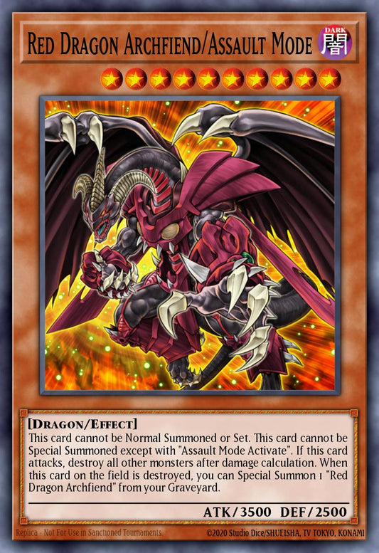 レッド・デーモンズ・ドラゴン/バスター CRMS-004 レリーフ（Red Dragon Archfiend Assault Mode）