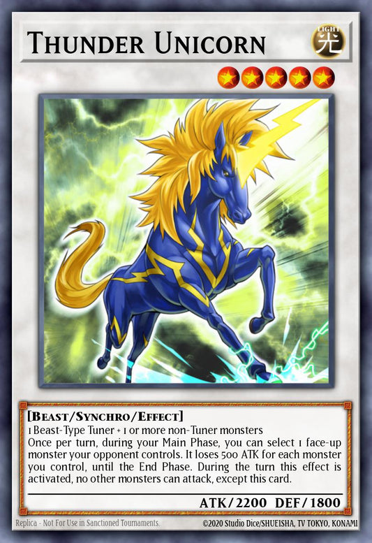 サンダー・ユニコーン DREV-040 レリーフ（Thunder Unicorn）