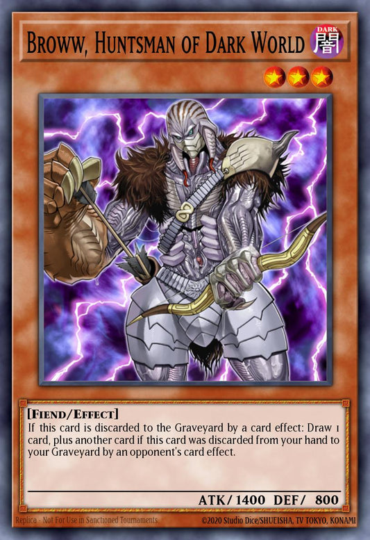 暗黒界の狩人 ブラウ EEN-021 レリーフ（Broww Huntsman of Dark World）