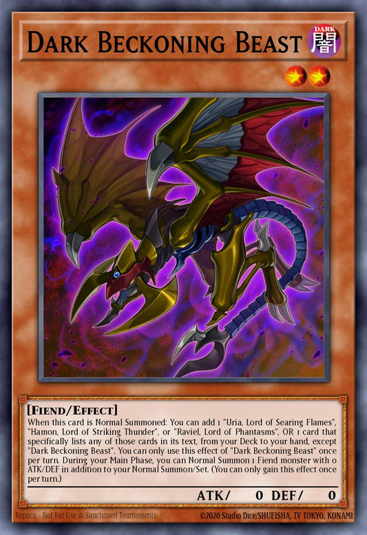 Dark Beckoning Beast RA03-027 レリーフ