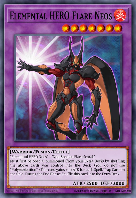 E・HERO フレア・ネオス POTD-032 レリーフ（Elemental HERO Flare Neos）
