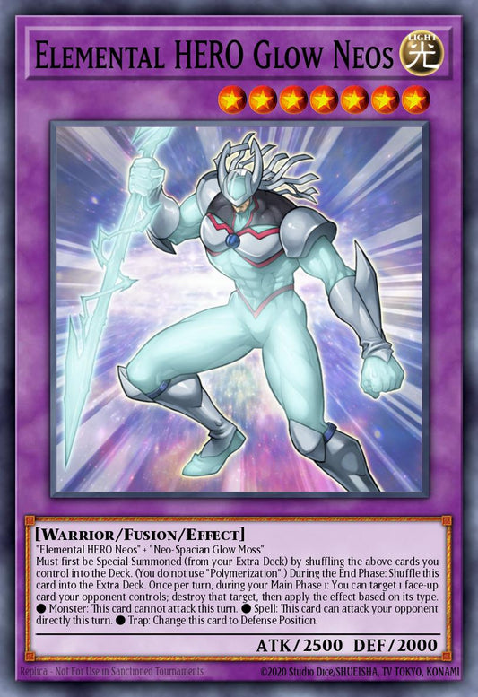 E・HERO グロー・ネオス STON-036 レリーフ（Elemental HERO Glow Neos）