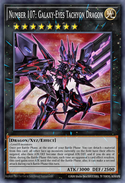 No.107 銀河眼の時空竜 LTGY-044 レリーフ（Number 107 Galaxy Eyes Tachyon Dragon）