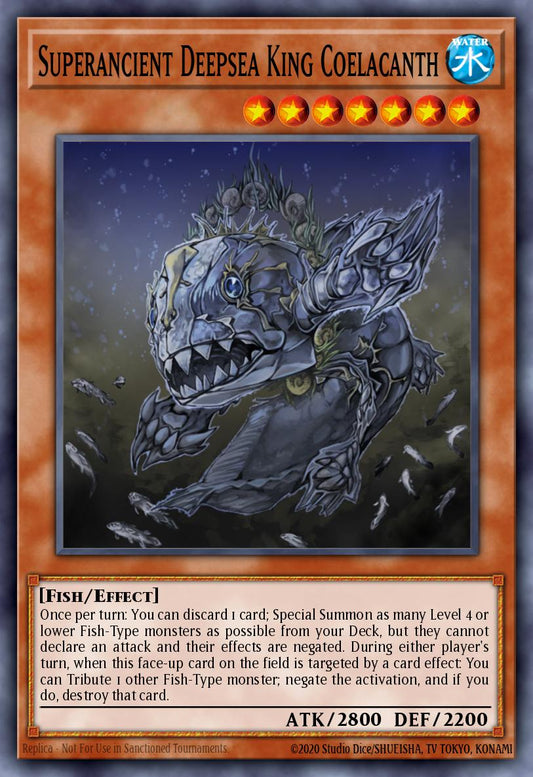 超古深海王シーラカンス PTDN-034 レリーフ（Superancient Deepsea King Coelacanth）