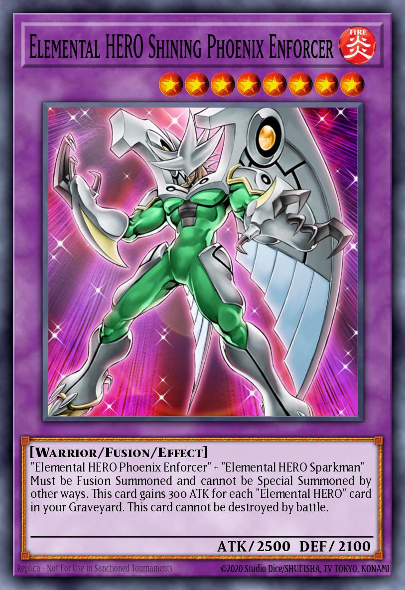 E・HERO シャイニング・フェニックスガイ EOJ-033 レリーフ（Elemental HERO Shining Phoenix Enforcer）