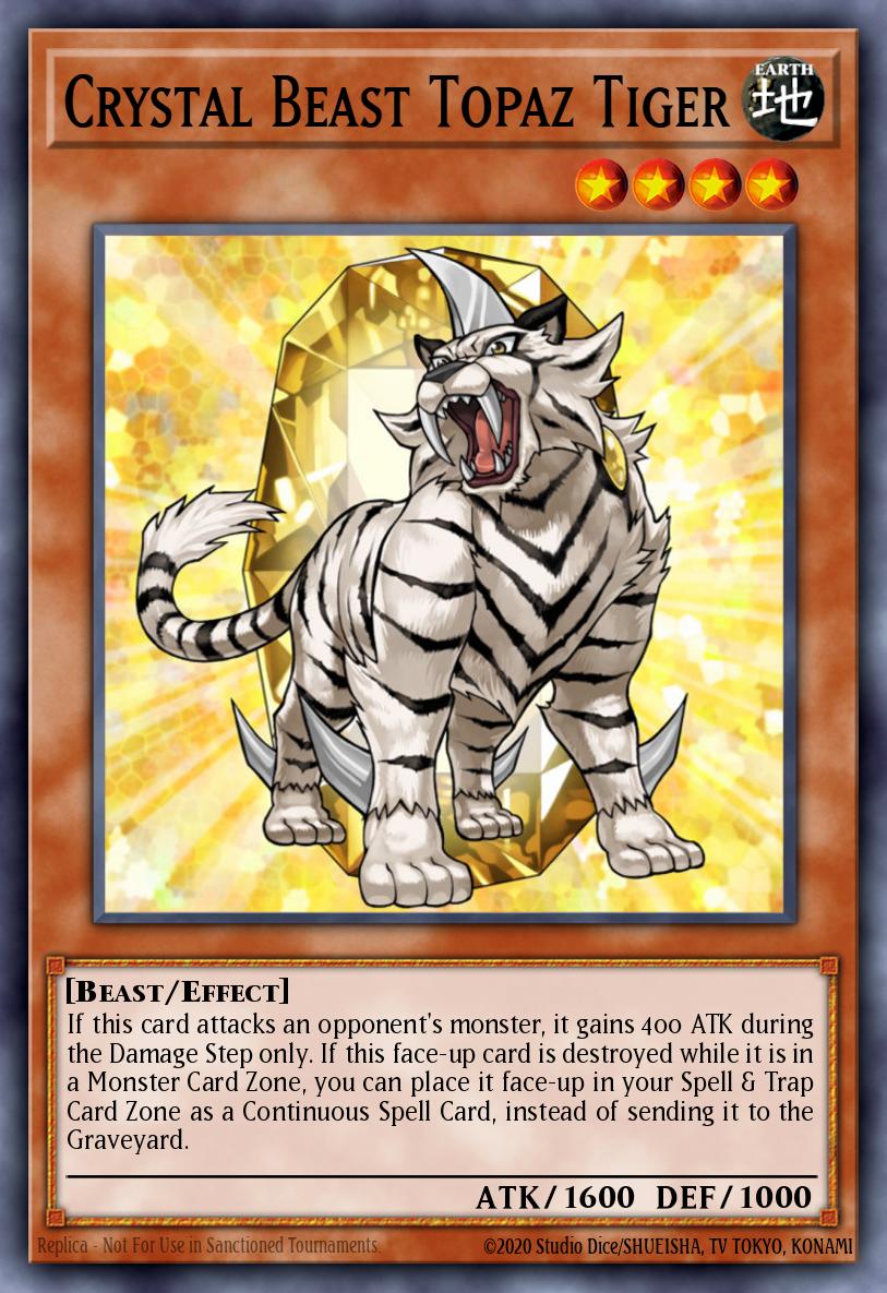 宝玉獣 トパーズ・タイガー FOTB-004 レリーフ（Crystal Beast Topaz Tiger）